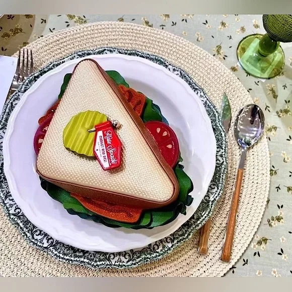 Kate Spade Glamwich Sandwich Embellished Micro Crossbody Bag Foodie NWT - Picture 3 of 10